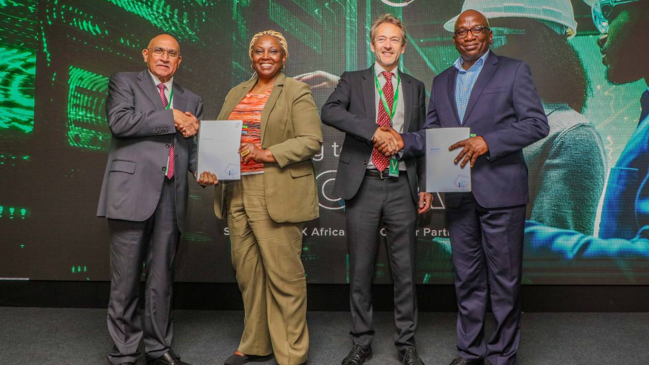 (L-R) Naresh Mehta, Cynthia Kropac, Guy Willner and Michael Mutiga. PHOTO/COURTESY